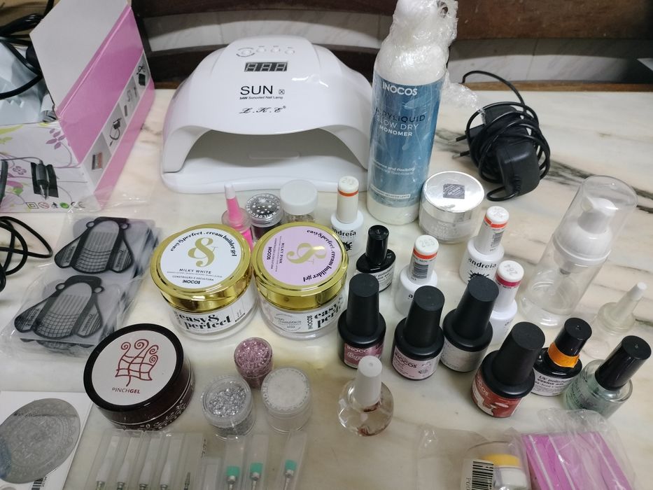 Conjunto unhas de gel / acrílico