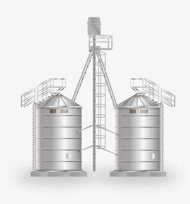 Silos zbożowy Silosy płaskodenne z blachy ocynkowanej 10t 100t 2000t
