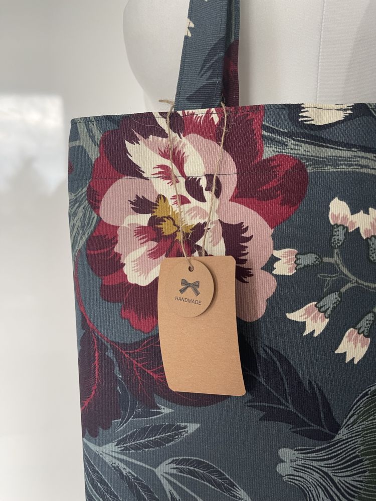 Torebka bawełniana z podszewką handmade