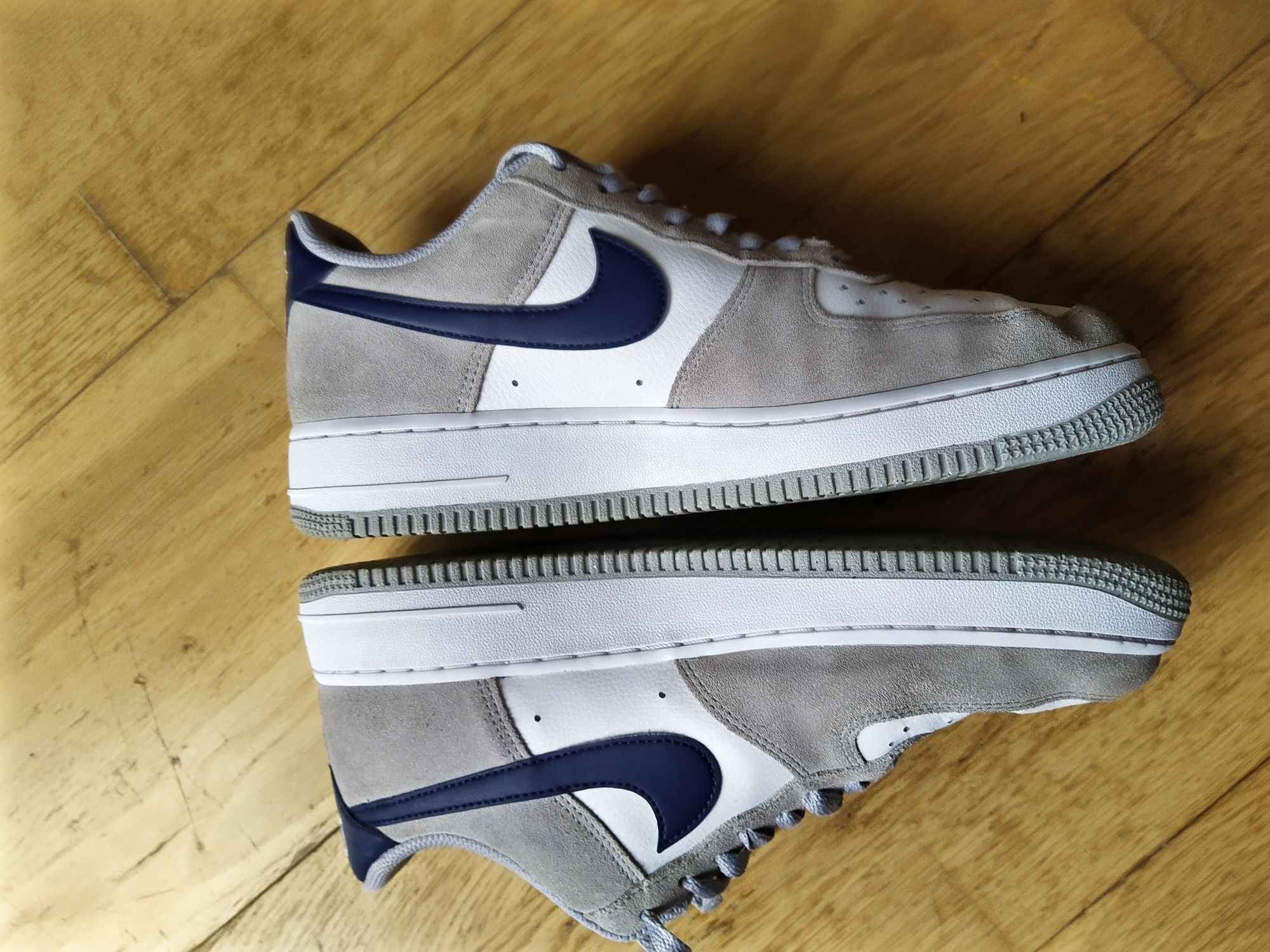 Nike Air Force 1 Light Smoke Grey Midnight Navy
