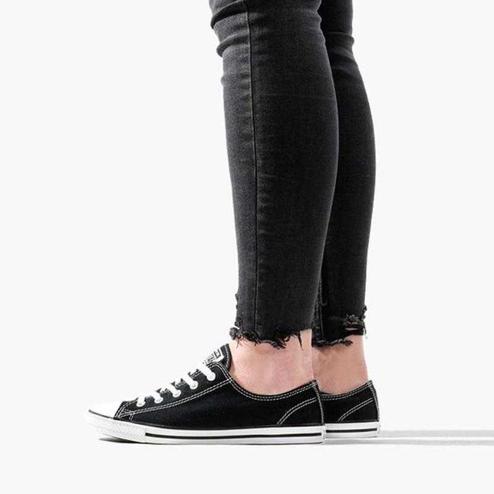 Кеды женские низкие Конверс Кеди жіночі чорні Converse CT AS р.38,5