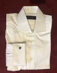 Рубашка с запонками. Massimo Dutti personal tailoring