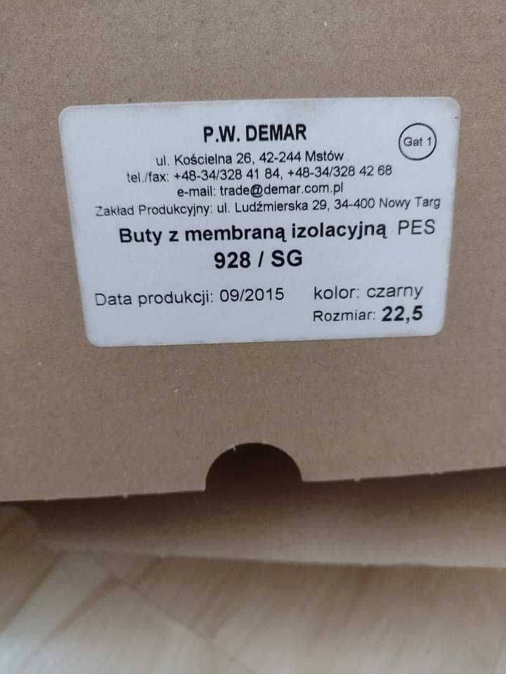 Nowe buty z membraną