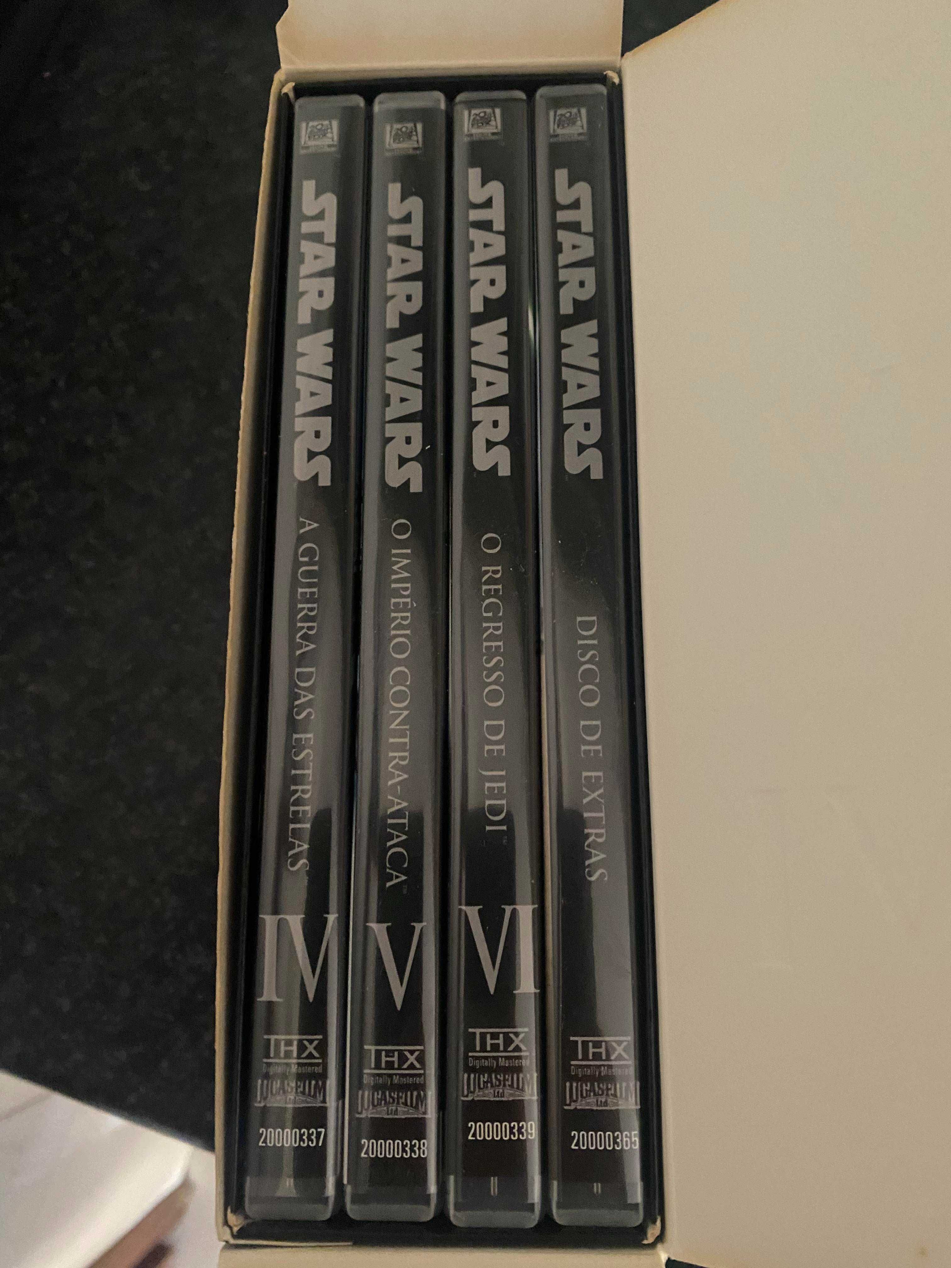 DVD - Star Wars Episódios I, II, III + box Trilogy