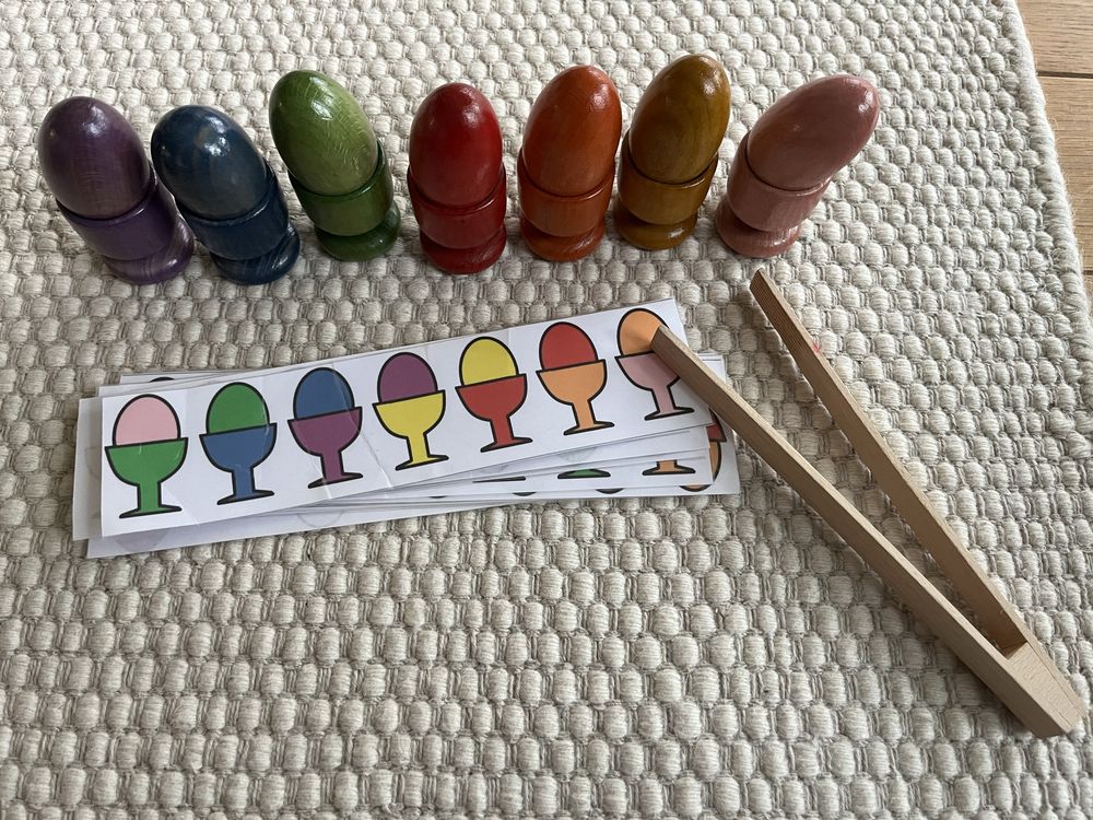 Rorter montessori ukladanka lewopółkulowa jajka