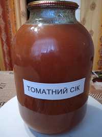 Сік томатний з домашніх помідор