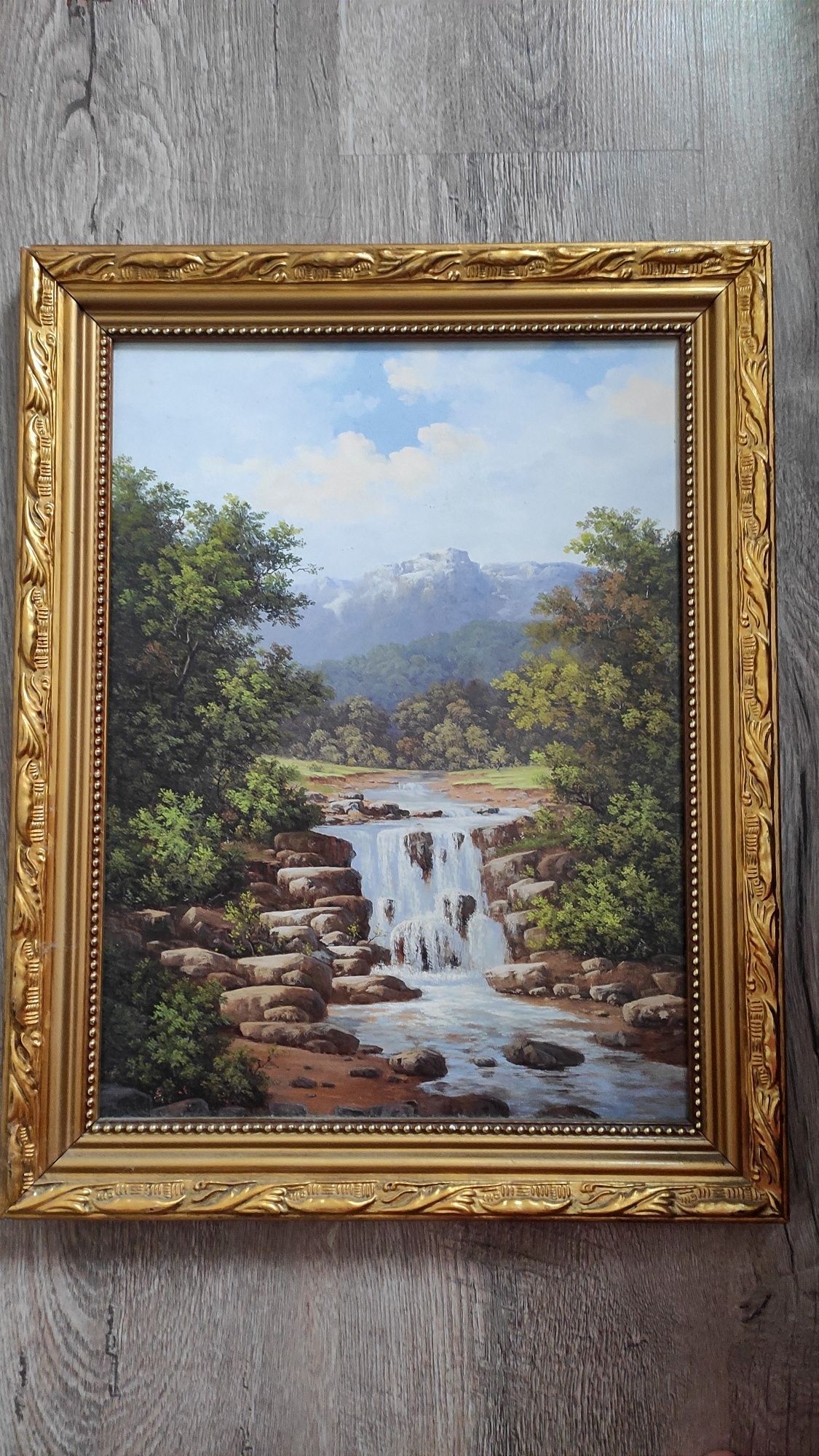 Картина "Водопад" в раме