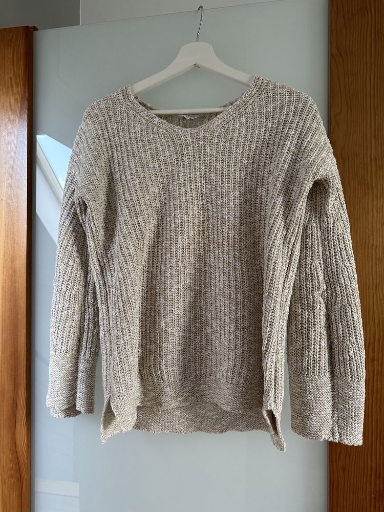 Beżowy sweter marki pepe jeans w rozmiarze S