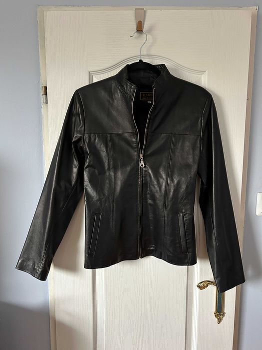 Nowa kurtka czarna damska skóra naturalna jagnięca Siricco S(36) zamek