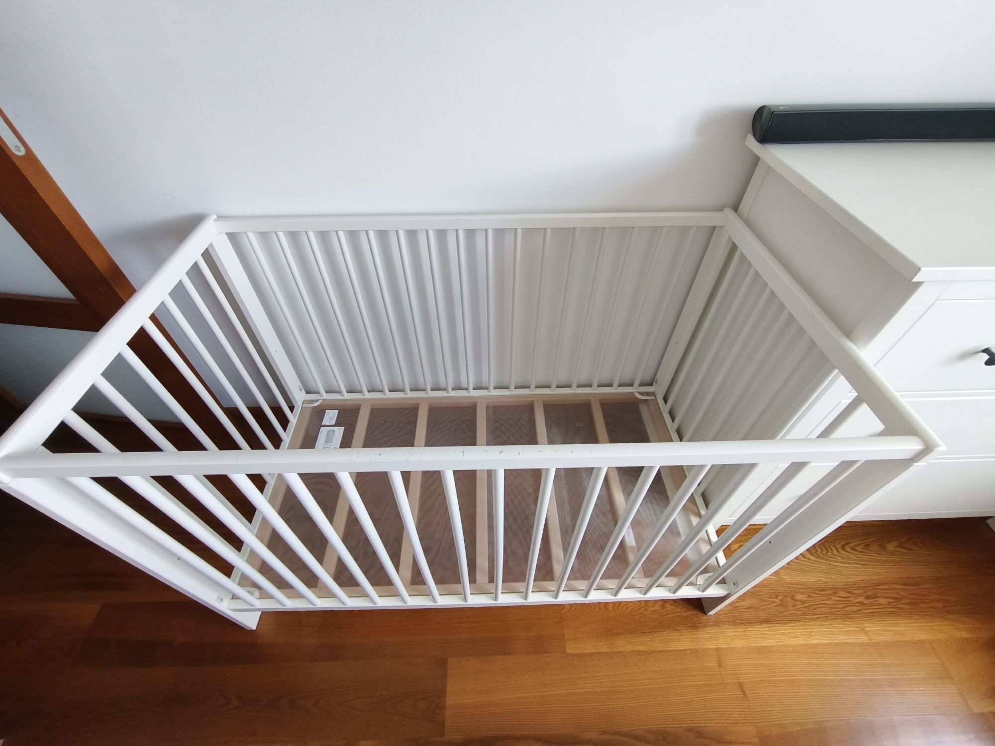 Łóżeczko Ikea Gulliver + materac 60x120 cm
