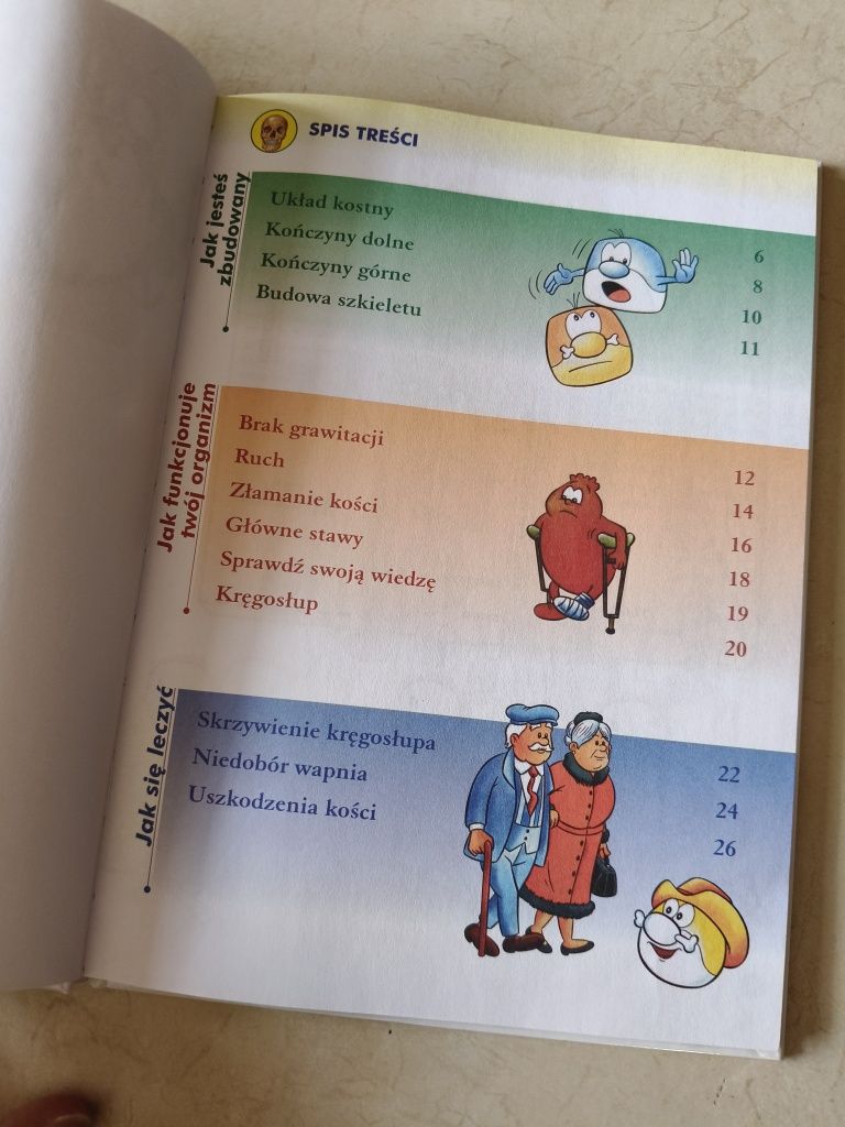 Było sobie życie ciało człowieka szkielet kości encyklopedia