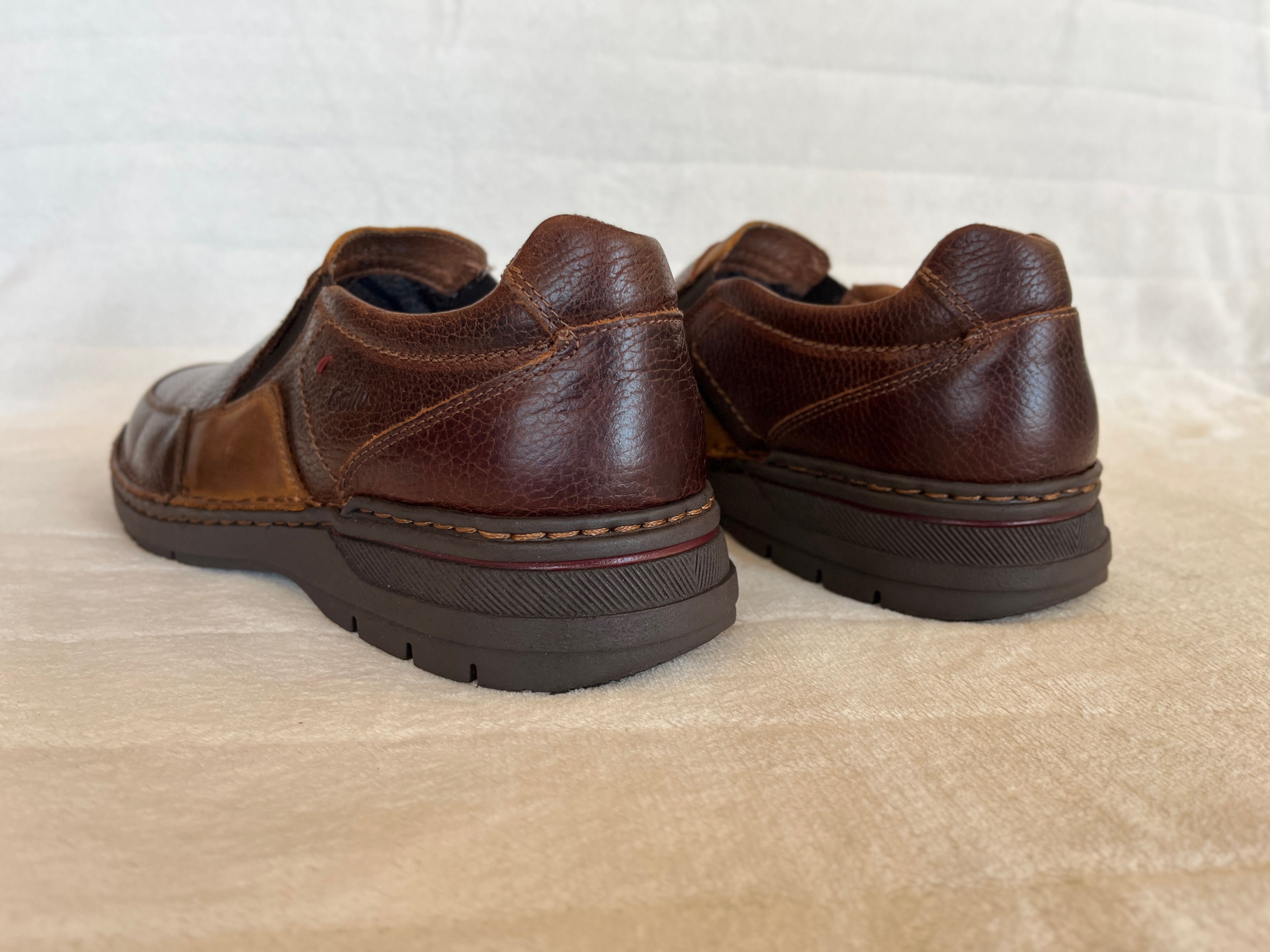 Gallus męskie skórzane mokasyny Slip-On rozmiar 44