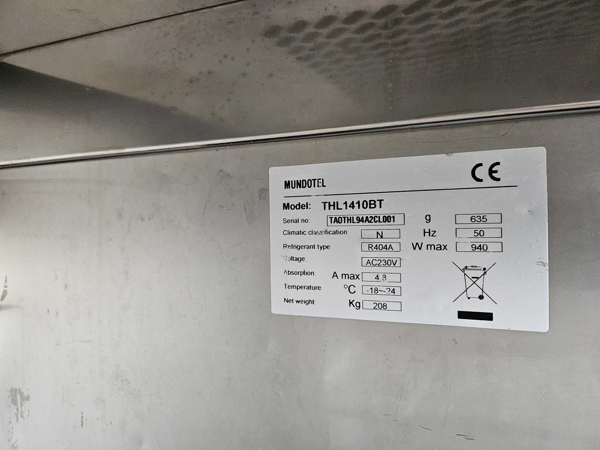 Armário de congelação em inox