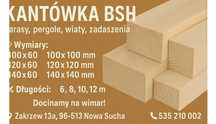Kantówka klejona BSH - CENNIK - 140x140- 78 zł/mb