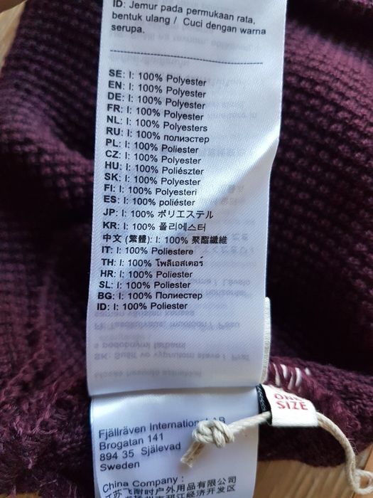 Fjallraven Tab Hat czapka zimowa uniwersalna damska męska dzianinowa
M