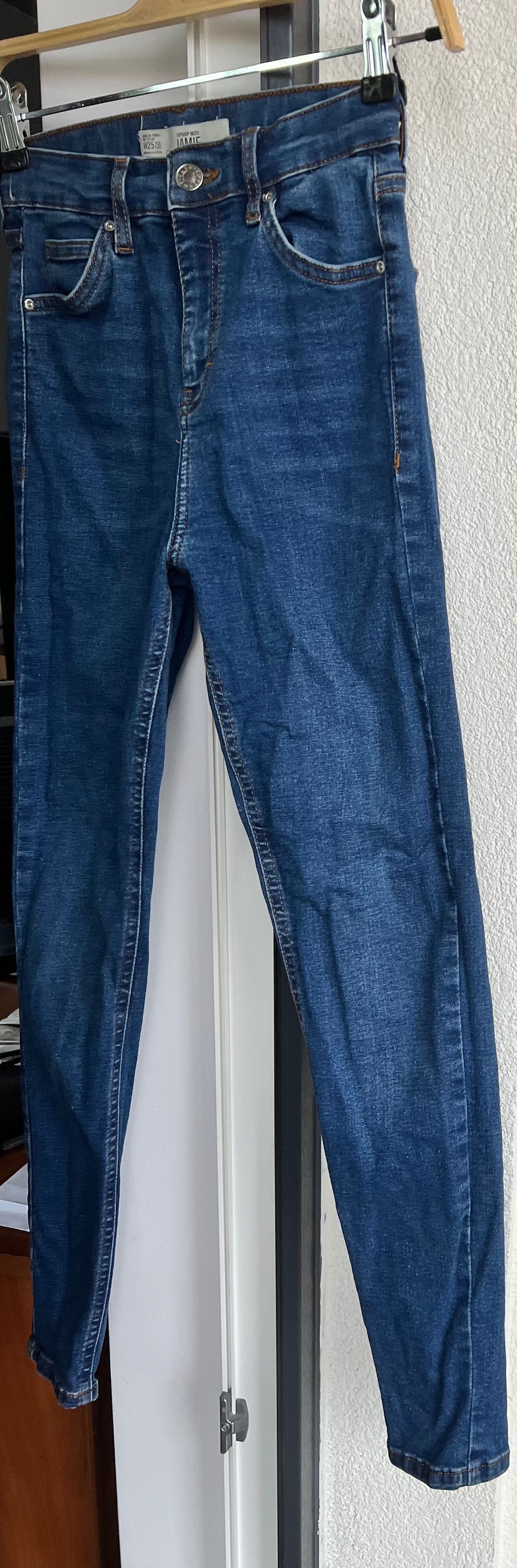 Spodnie jeansy damskie rurki Topshop 25x32