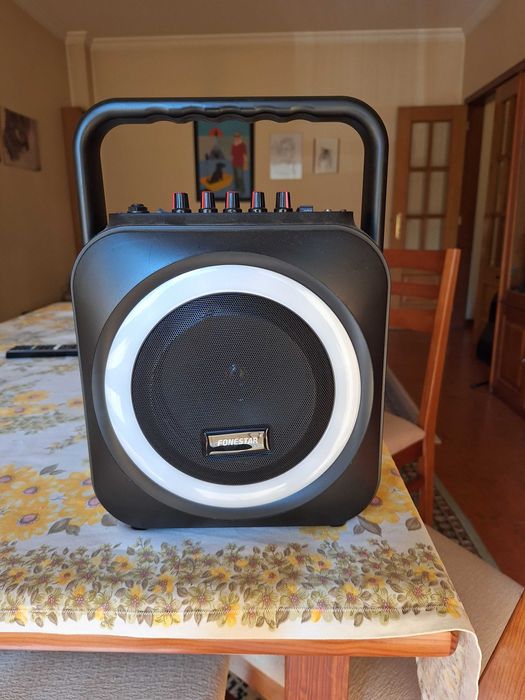 amplificador portatil com microfone sem fios