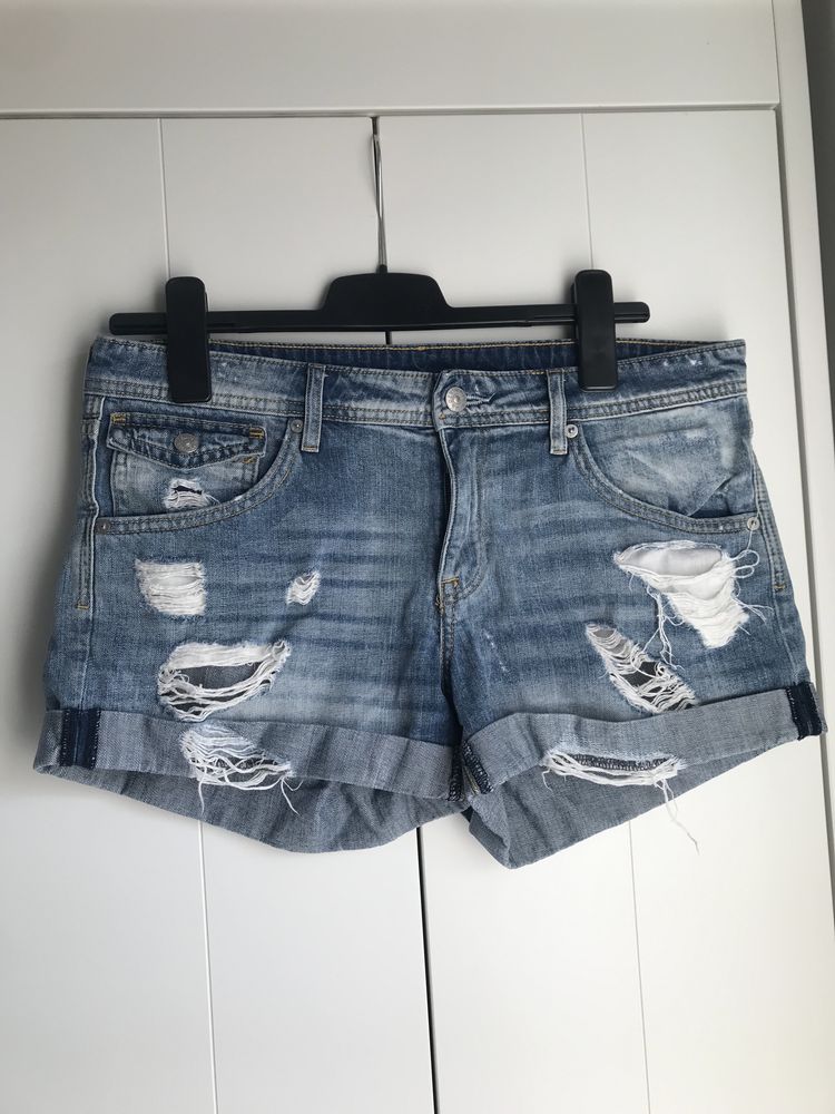 Krótkie spodenki szorty jeansowe 40 H&M