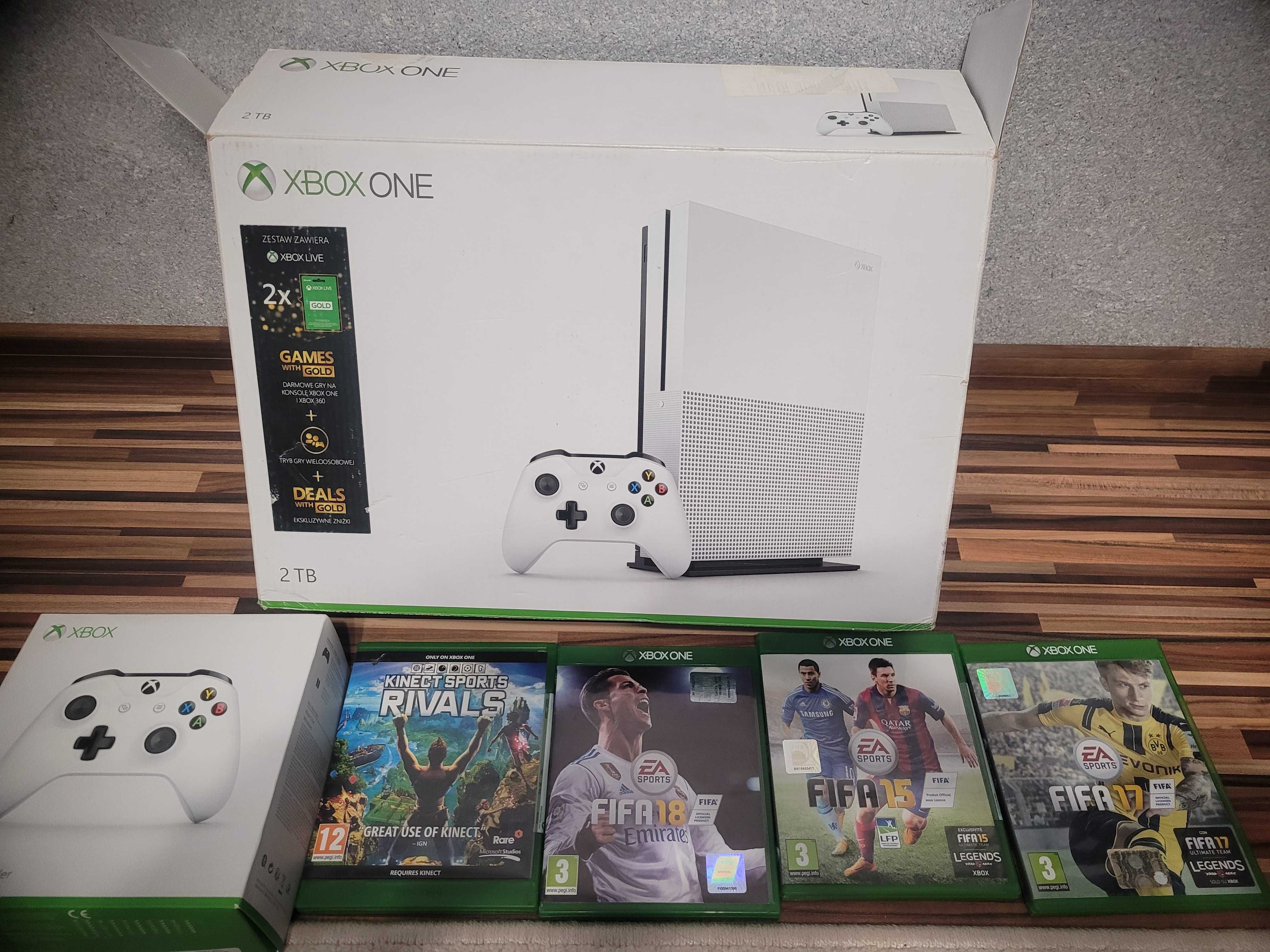 XBOX ONE S 2TB+Kinect+диски. Стан нового.