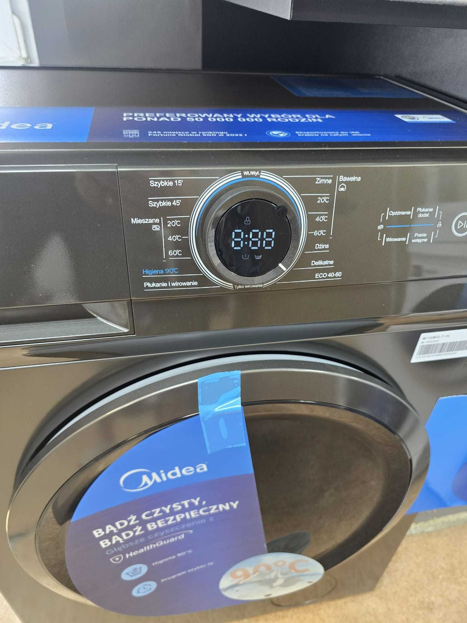 NOWA Midea Pralka Slim MF100W70/T- 1200obr 7 kg srebrna gwar 2 lata S4