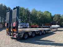 niskopodwoziowa 4 osie-dwie skrętne! rozciągana + zagłebienia na koła!  NISKOPODWOZIOWA 4 OSIE 12TON! DMC 70.000KG! rozciągana + 5.000mm!