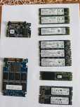 uszkodzone dysk SSD M.2 SATA NVMe 9x256GB 2280 Micron SanDisk
