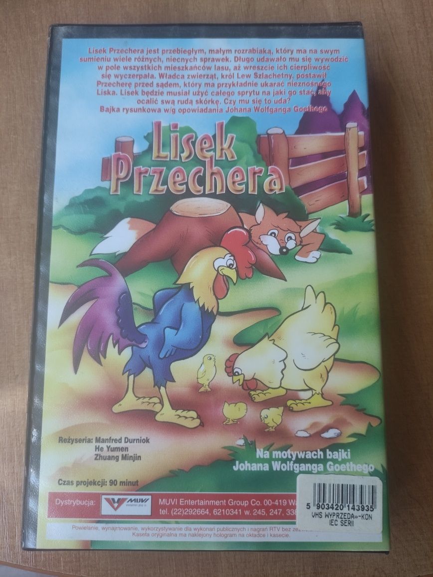 Kaseta video VHS,,Lisek Przechera "