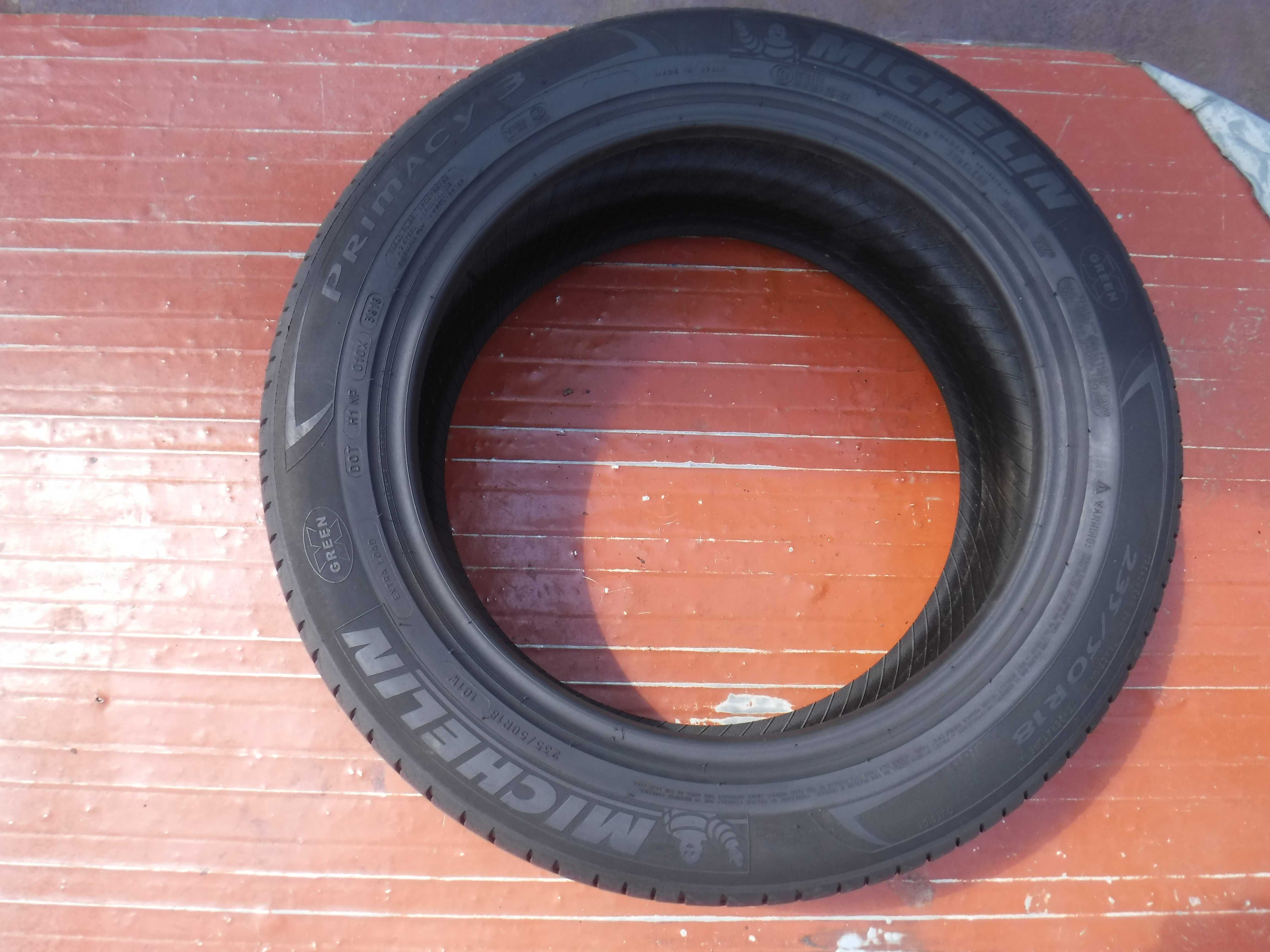 2x Opony letnie 235/50/R18 Lato Michelin Primacy 3