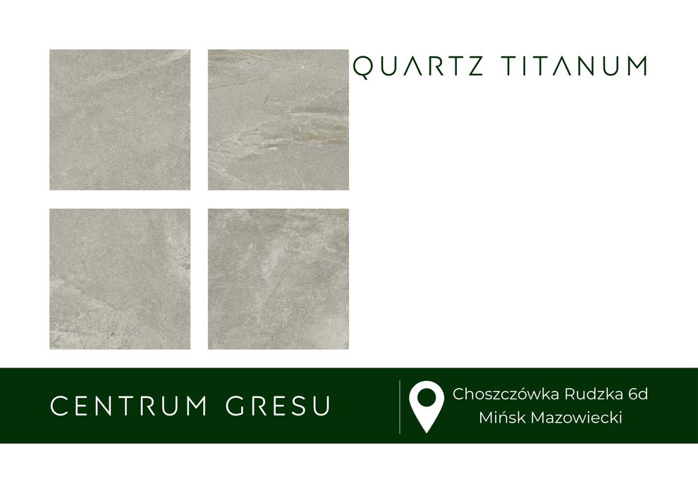 Płyta tarasowa Crusil Quartz Pumice Titanium 60x60 Taras Podjazd Ogród