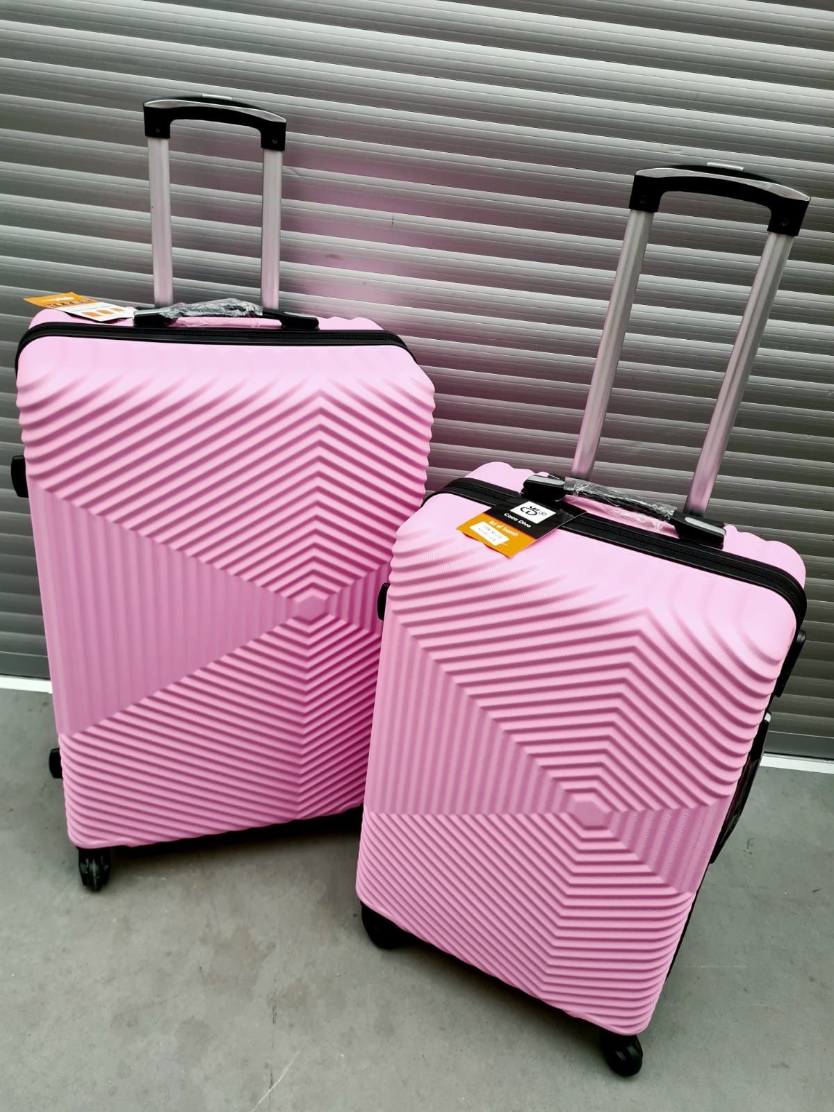 Nowy super zestaw walizek Cocodivo Large i ExtraLarge pudrowy róż