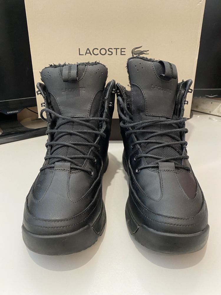 Зимові шкіряні ботинки Lacoste 28см