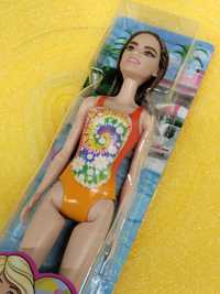 Lalka Barbie Plażowa DWJ99 Strój Pomarańczowy
