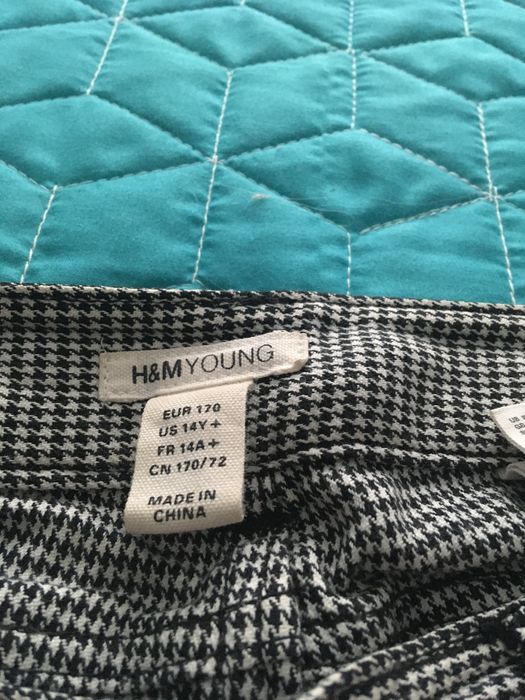 Spodnie w kratkę h&m young