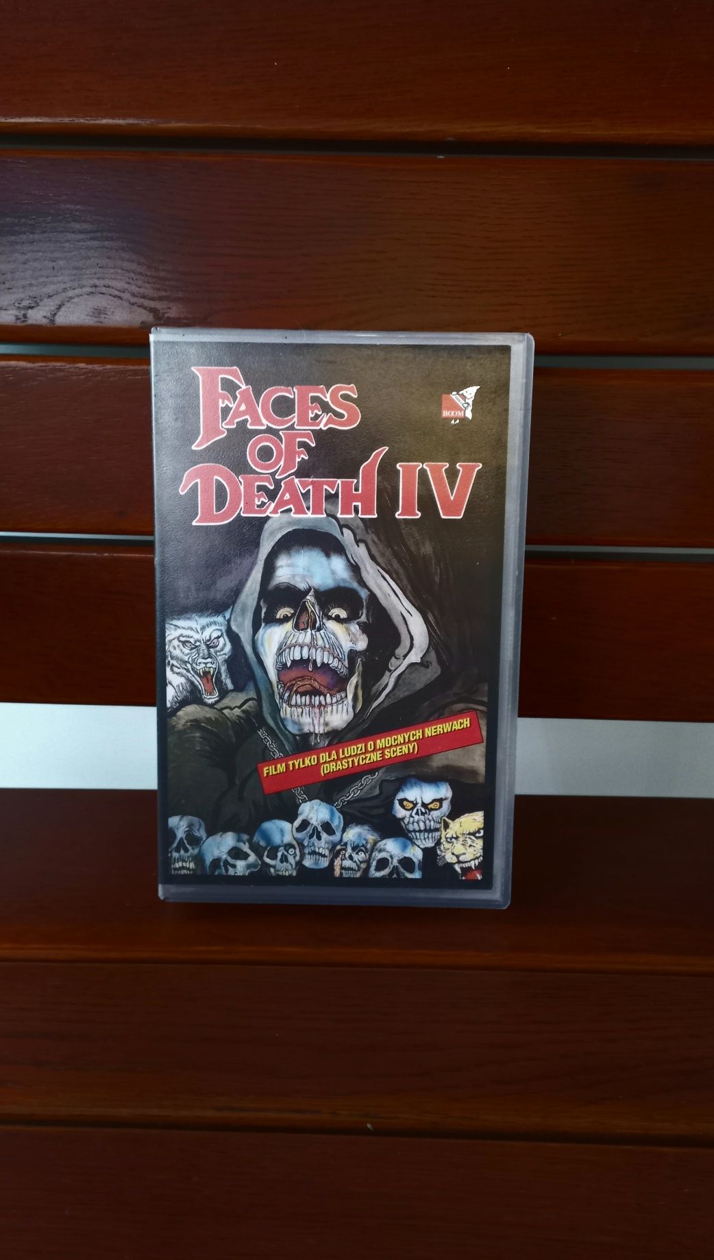 Kasety vhs wideo.  Oblicza Śmierci 4 VHS .Bdb stan.