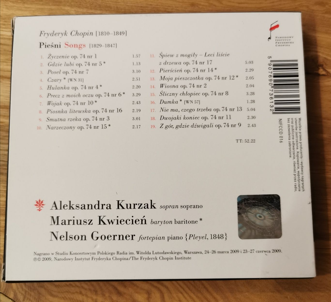 Chopin Pieśni - CD