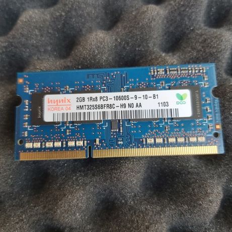 Memoria RAM Portátil - DDR3 SODIMM de 2GB 1333Mhz