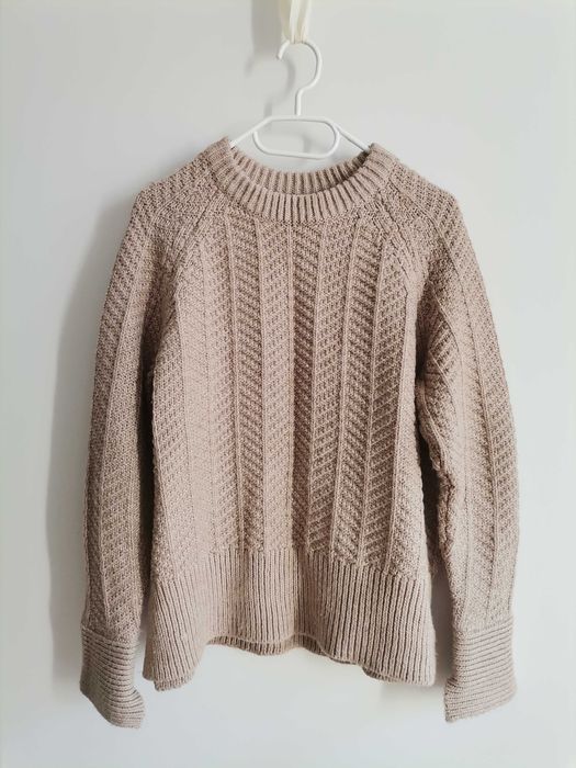 Camisola Rosa Pó com Lã, H&M, Tamanho S