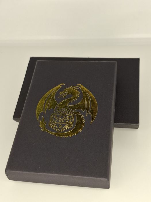 Zegarek kieszonkowy z kostkami DND pudełko z łańcuszkiem metalowy