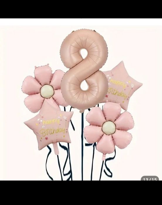 Набір до Дня Народження Діадема та стрічка BIRTHDAY 8років