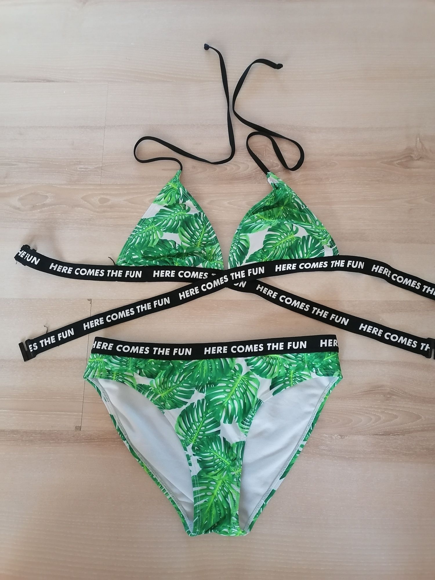 Bikini stroj kąpielowy M liście monstery