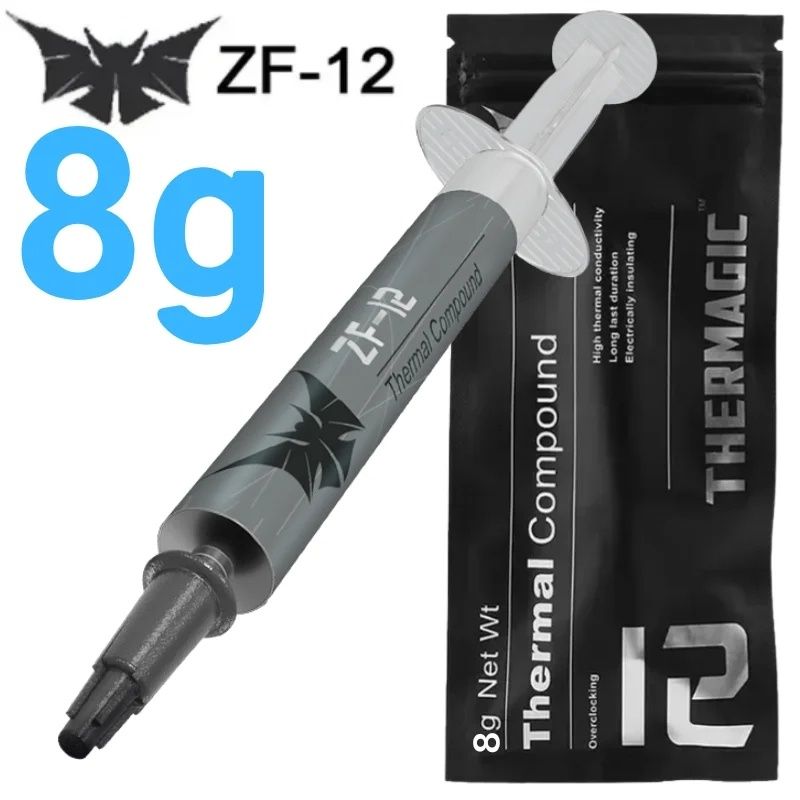 Термопаста  ZF-12 лучше MX-4 MX-6