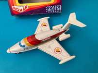 Avião de Fricção em chapa e plástico da Iberia Anos 80 Juguetes Román