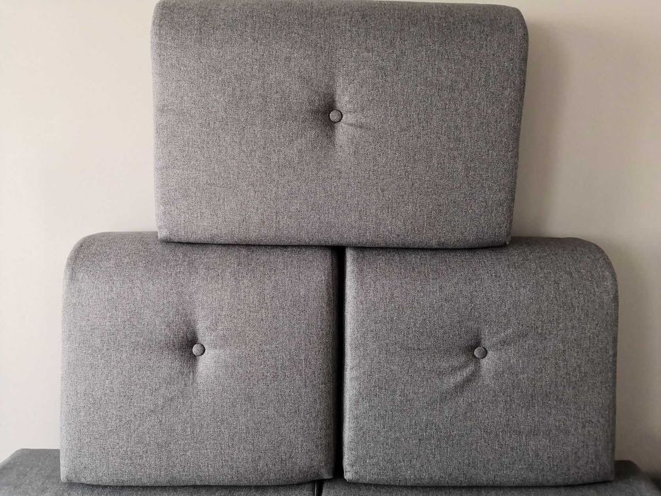 Poduszki profilowane, oparcie na kanapę, sofę, 3 sztuki.