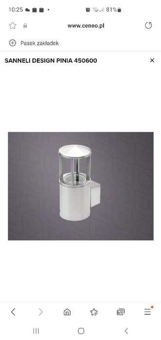 Kinkiety zewnętrzne (3sztuki) inox Pinia Sanneli Design