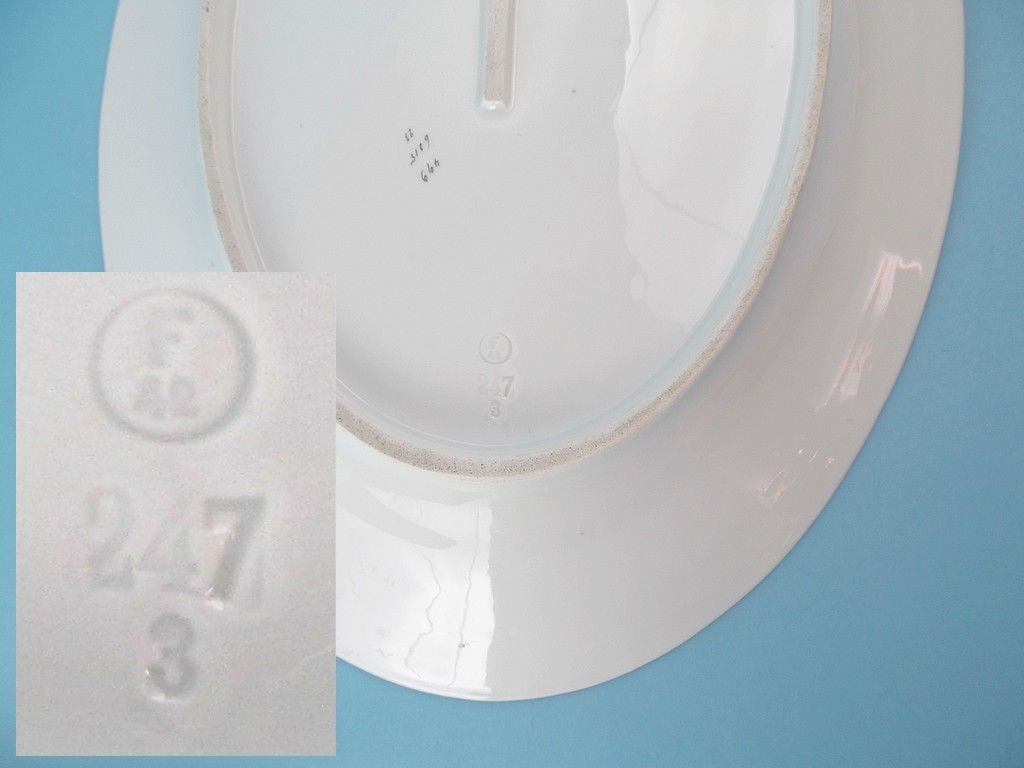 xix wiek 2x półmisek patera porcelanowa fraureuth