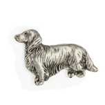 Jamnik szorstkowłosy III pin posrebrzony Art-Dog