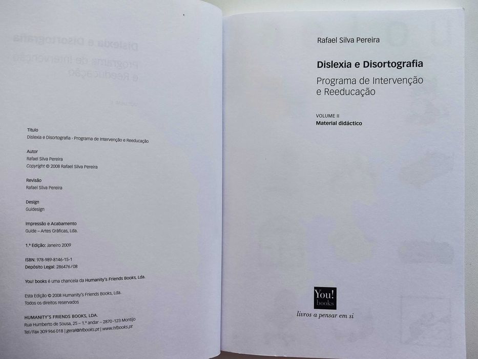 Dislexia e Disortografia (volume II) - Material Didáctico