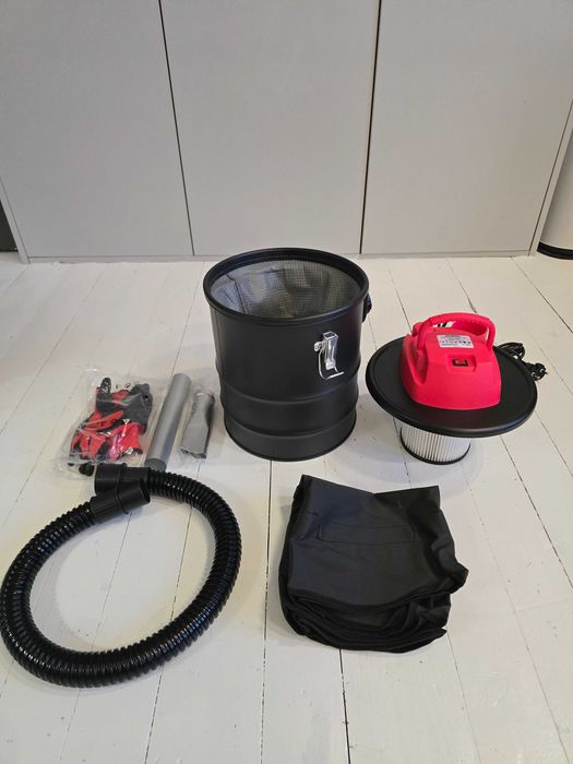 Odkurzacz bezworkowy do Kominka Popiołu Gruzu Pieca Grilla 15l + torba