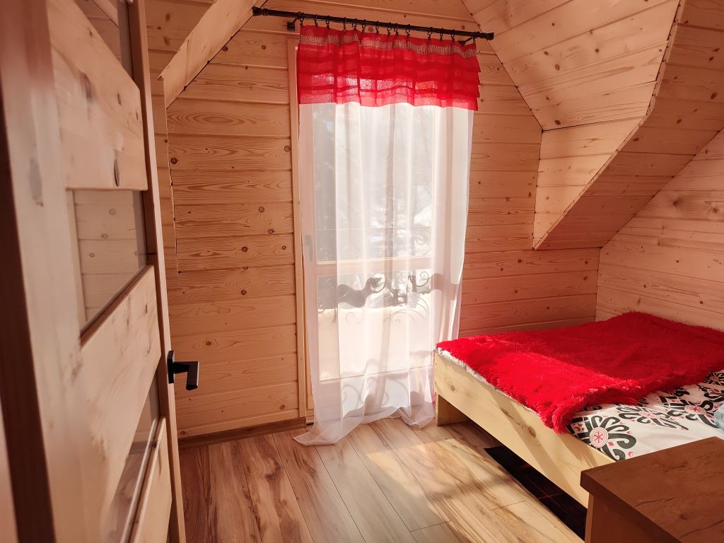Dom w górach domki domek drewniany wakacje sauna balia Beskidy