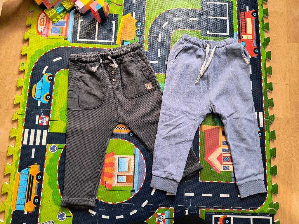 Spodnie długie baggy h&m Rezerved chłopiec rozm. 92/98